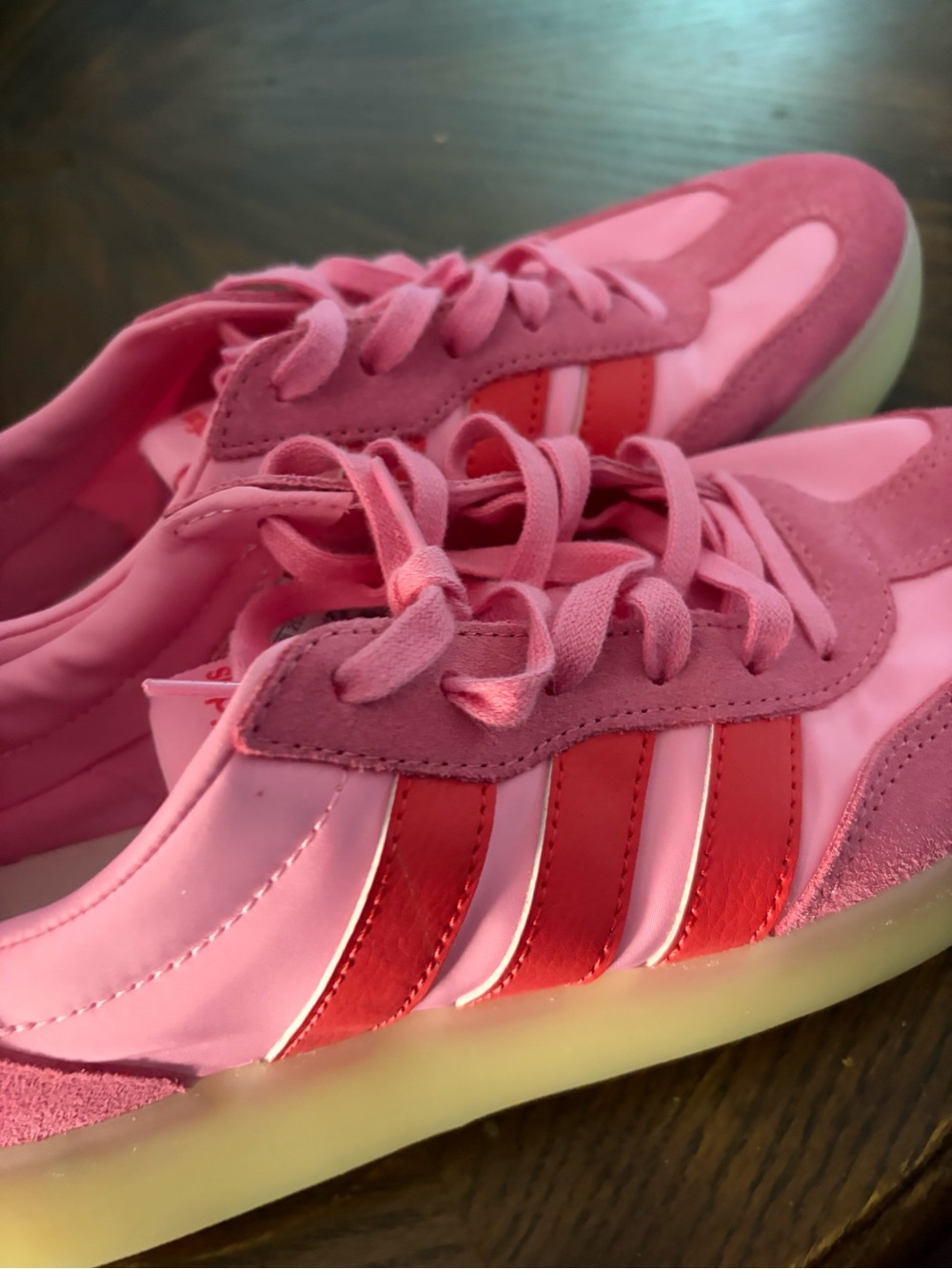 adidas Pink & Red Low-Top Women's Sneakers